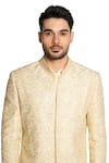 Buy_ARJUUN KILACHAND_Beige Raw Silk Embroidered Dori Sherwani With Kurta Set _Online_at_Aza_Fashions