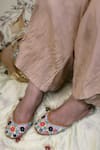 Buy_Yassio_Green Thread Raisa Gullista Embroidered Juttis _at_Aza_Fashions