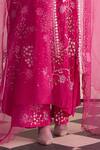 Buy_One Not Two_Pink Organza Embroidered Sequins And Beaded Dupatta _Online_at_Aza_Fashions