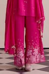 One Not Two_Pink Tabby Silk Embroidered Sequins Work Scalloped Dupatta _at_Aza_Fashions