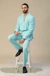 Buy_Kudrat Couture_Blue Imported Italian Suit Set 