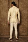 Shop_Ankur J_White Linen Woven Textured Shacket Set _at_Aza_Fashions