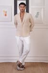 Buy_Ankur J_Beige Embellished Shirt _at_Aza_Fashions