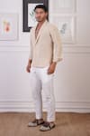 Buy_Ankur J_Beige Embellished Shirt _Online_at_Aza_Fashions