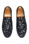 Buy_Domani_Black Sequin Embroidered Slip Ons _Online_at_Aza_Fashions