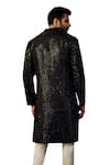 Buy_Kasbah_Black Silk Embroidered Cutdana Sherwani _Online_at_Aza_Fashions