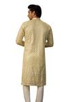 Buy_Kasbah_Beige Georgette Embroidered Sequin Chikankari And Kurta _Online_at_Aza_Fashions