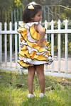 Shop_Toplove_Yellow Neoprene Plain Ruffle Dress _at_Aza_Fashions