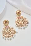 Shop_Swabhimann_Multi Color Imitation Diamonds Kundan Embellished Dangler Earrings_at_Aza_Fashions