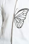 Shop_House of KOA_White Italian Banana Crepe Embroidery Butterfly Shirt _Online_at_Aza_Fashions