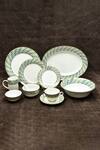 Buy Ichkan Green Porcelain Christolite Tile Print Dinner Set at Aza Fashions Buy_Ichkan_Green Porcelain Christolite Tile Print Dinner Set_at_Aza_Fashions