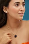 Buy_Mirelle_Blue Lapis Lazuli Estelle Pendant Necklace _at_Aza_Fashions