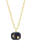 Shop_Mirelle_Blue Lapis Lazuli Estelle Pendant Necklace _at_Aza_Fashions