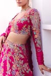 Buy_Mrunalini Rao_Pink Lehenga And Blouse Pure Silk Embroidery Ayoni Paisley Gul Bridal Set _Online_at_Aza_Fashions