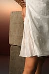 Buy_Karishma Kajaria_White Cotton Silk Hand Embroidered Beads Boat Dress _Online_at_Aza_Fashions