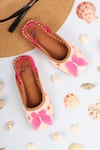 Shop_HELLO JR_Pink Pearl Melody Sequin Applique Embellished Mules _at_Aza_Fashions