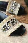 Shop_Miraki_Beige Thread Woven Flats 