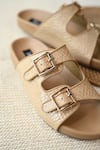 Buy_Miraki_Beige Textured Pattern Slides 