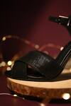 Miraki_Black Textured Foil Stilletos _Online_at_Aza_Fashions