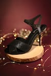 Shop_Miraki_Black Textured Foil Stilletos _at_Aza_Fashions