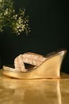 Shop_Miraki_Gold Cutdana Leaf Embroidered Wedges _at_Aza_Fashions