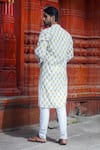 Shop_Kalp_White Cotton Print Floral Misty Vision Kurta With Pant _at_Aza_Fashions