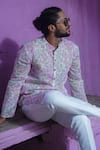 Buy_Kalp_Pink Cotton Print Floral Garden Delight Kurta With Pant 