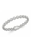 Shop_Mirelle_White Zircon Halo Tennis Bracelet _at_Aza_Fashions