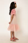 Buy_A Little Fable_Peach 100% Polyester Embellished Sequin Mermaid Sparkle Dress _Online_at_Aza_Fashions