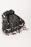 Shop_EENA_Black Pearl And Crystal Embellished Potli Bag _Online_at_Aza_Fashions