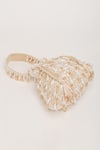 EENA_White Crystal Avelia Embroidered Potli Bag _at_Aza_Fashions