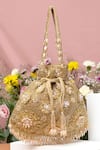 Buy_EENA_Gold Sequin Nitara Embroidered Potli Bag _at_Aza_Fashions