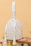 Buy_EENA_White Pearl Veda Nalki And Bead Embroidered Bucket Bag _at_Aza_Fashions