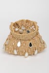 EENA_Gold Mirror Zuri And Beadwork Potli Bag _Online_at_Aza_Fashions