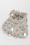 Buy_EENA_Silver Mirror Zuri Velvet Bead And Work Potli Bag _Online_at_Aza_Fashions