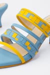 House of Prisca_Blue Hand Weave Lagoon Heels _Online_at_Aza_Fashions