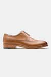 Kozasko_Brown Stitchline Thread Classic Goodyear Welted Longwing Blucher Shoes _Online_at_Aza_Fashions