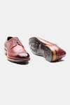 Kozasko_Maroon Stitchline Thread Goodyear Welted Bordeaux Longwing Blucher Shoes _Online_at_Aza_Fashions