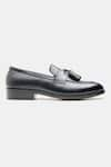 Shop_Kozasko_Black Tassel Goodyear Welted Loafers _Online_at_Aza_Fashions