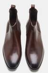 Shop_Kozasko_Brown Goodyear Welted Wholecut Solid Chelsea Boots _at_Aza_Fashions