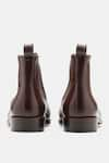 Buy_Kozasko_Brown Goodyear Welted Wholecut Solid Chelsea Boots _Online_at_Aza_Fashions