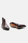 Shop_Kozasko_Brown Goodyear Welted Wholecut Solid Chelsea Boots _Online_at_Aza_Fashions