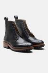 Buy_Kozasko_Black Goodyear Welted Wingtip Brogue Boots _at_Aza_Fashions