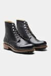 Buy_Kozasko_Black Goodyear Welted Work Boots _at_Aza_Fashions