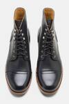 Shop_Kozasko_Black Goodyear Welted Work Boots _at_Aza_Fashions