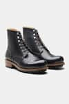 Buy_Kozasko_Black Goodyear Welted Work Boots _Online_at_Aza_Fashions