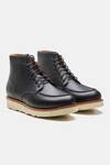 Buy_Kozasko_Black Goodyear Welted Moctoe Boots _at_Aza_Fashions