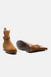 Shop_Kozasko_Brown Caramel Suede Jodhpur Boots _Online_at_Aza_Fashions