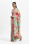 Satya Paul Pink Silk, Crepe Sequins Sky Is The Limit Embellished Saree With Running Blouse Online at Aza Fashions Satya Paul_Pink Silk, Crepe Sequins Sky Is The Limit Embellished Saree With Running Blouse _Online_at_Aza_Fashions
