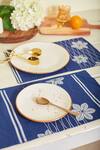 Buy_Inheritance India_Blue 100% Cotton Floral Blossom Print 4 Pcs Table Mats _Online_at_Aza_Fashions